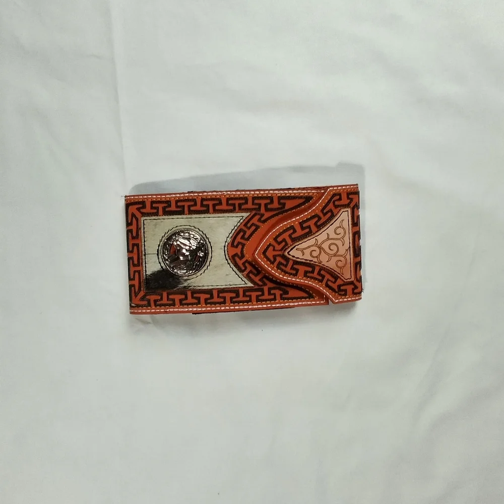 WESTERN LEATHER CELL PHONE CASE, FUNDA VAQUERA DE CUERO COWBOY RODEO PHONE‎ CASE